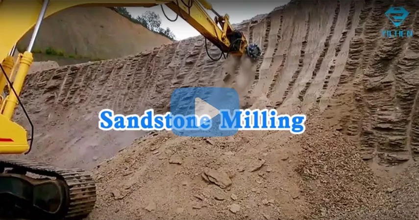 Yichen drum cutter is an attachment where rotating drums equipped with picks, strategically positioned around the outer diameter, are rotated by a hydraulic motor to cut rock, concrete or frozen ground. It is ideally suited for trenching, tunnelling, special foundation work and demolition. Yichen provides wholesale milling machines to satisfy customer’s needs of sandstone milling by drum cutter.