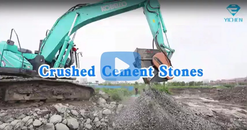 Crushed cement stones by crusher bucket can accomplish recycling. Yichen Crusher Bucket designed to reduce the volume of aggregates directly on site. It is made of preferred steel material. Yichen Crusher Bucket has the advantages of strong structure, wear resistance and tensile strength. It can be used for crushing and recycling of construction waste such as concrete, bricks, asphalt concrete, ceramics, glass, etc. Yichen not only provides standard models of crusher buckets, but also customized crusher buckets to help solve construction problems.