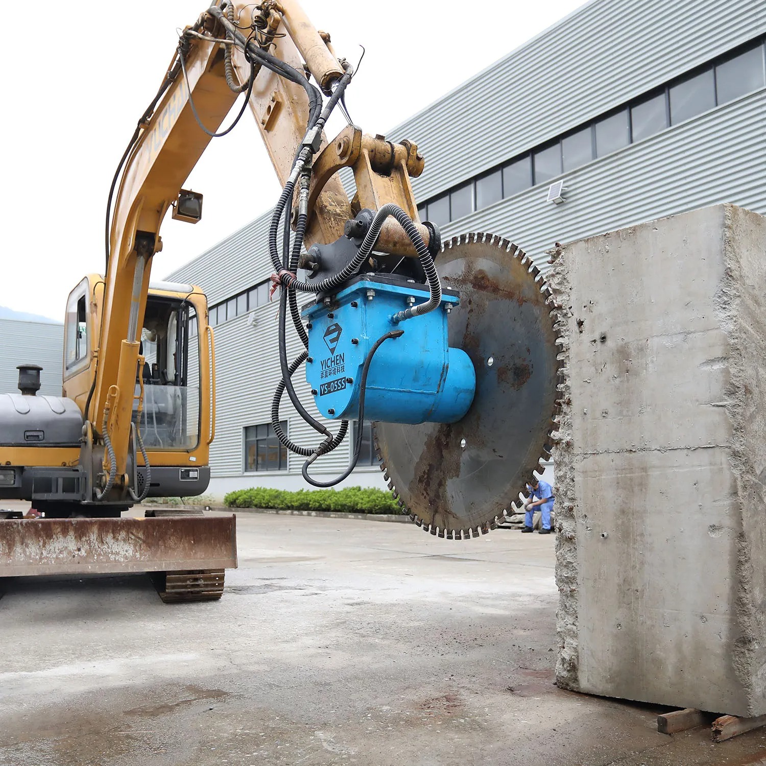 Sierra de roca de hoja única para excavadora de 15-25 t