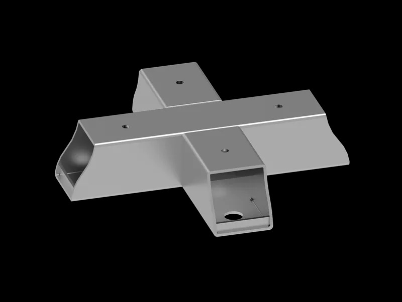 Parrilla de acero de 4 pilotes